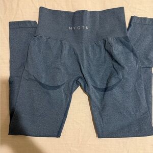 NVGTN Sculpting High-Rise Leggings in Heather Navy